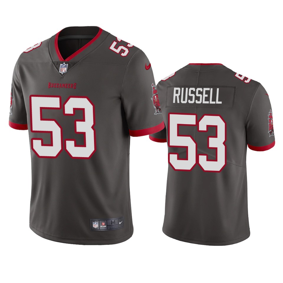 Tampa Bay Buccaneers Men Nike NFL #53  Chapelle Russell Pewter Vapor Untouchable Limited Jersey